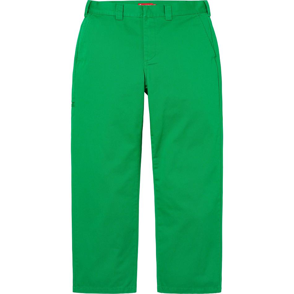 Kalhoty Supreme Pracovní Pant Zelene | CZ173TV