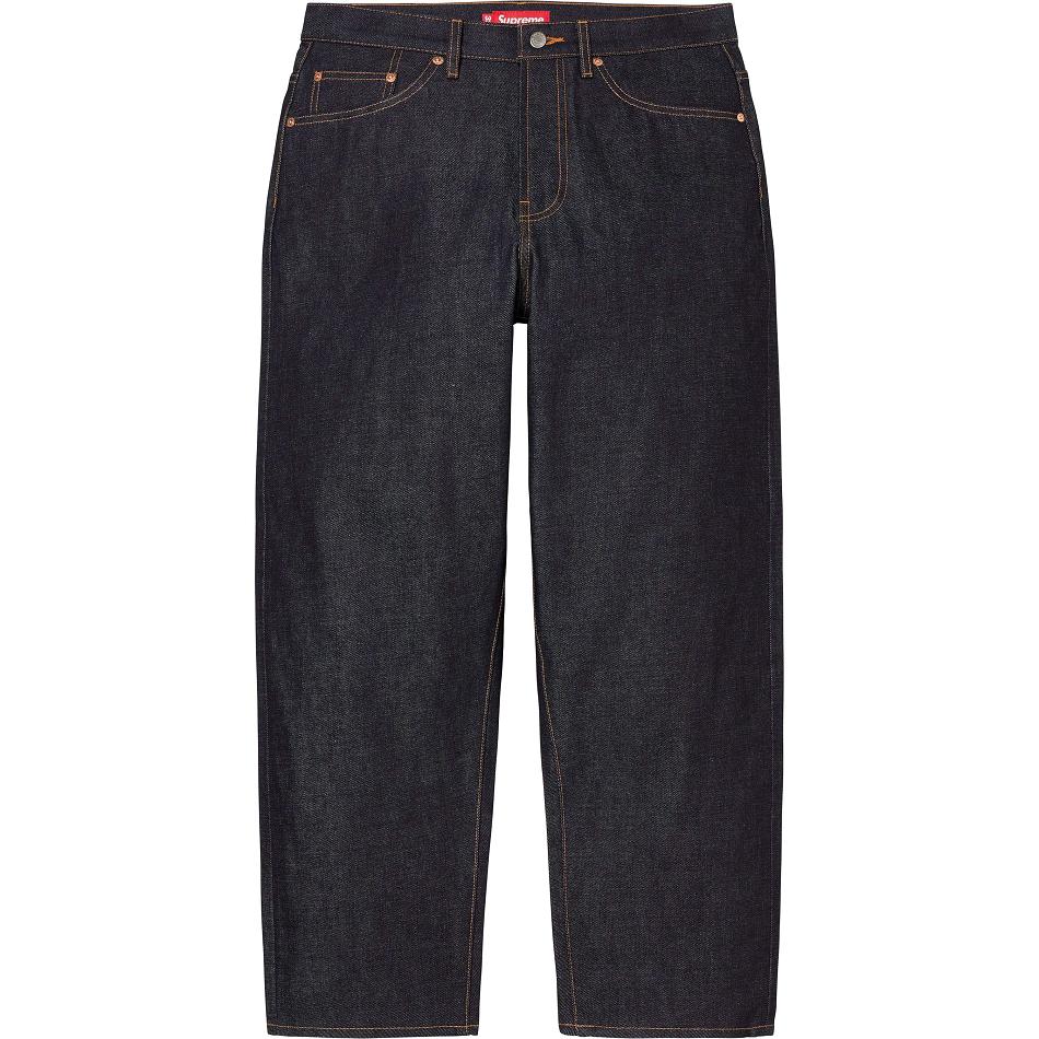 Kalhoty Supreme Rigid Baggy Jean Černé | CZ164CE