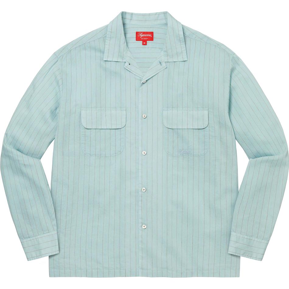 Košile Supreme Pinstripe Linen Blankyt | CZ218BC