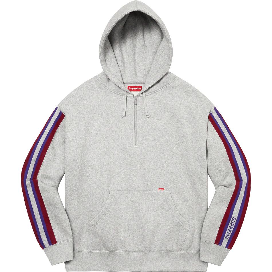 Mikiny Supreme Half Zip S Kapucí Šedé | CZ299QZ