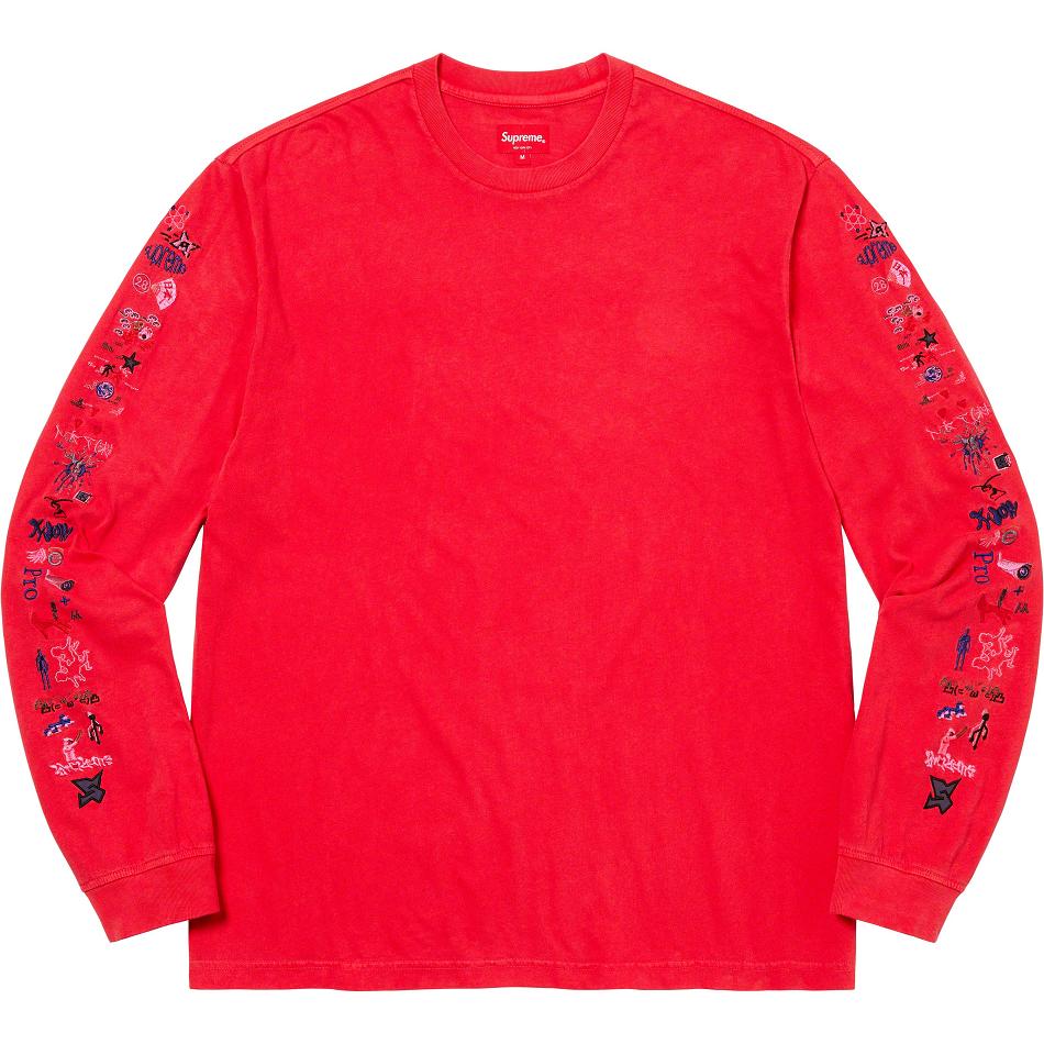 Svetry Supreme AOI Icons L/S Top Červené | CZ277TV