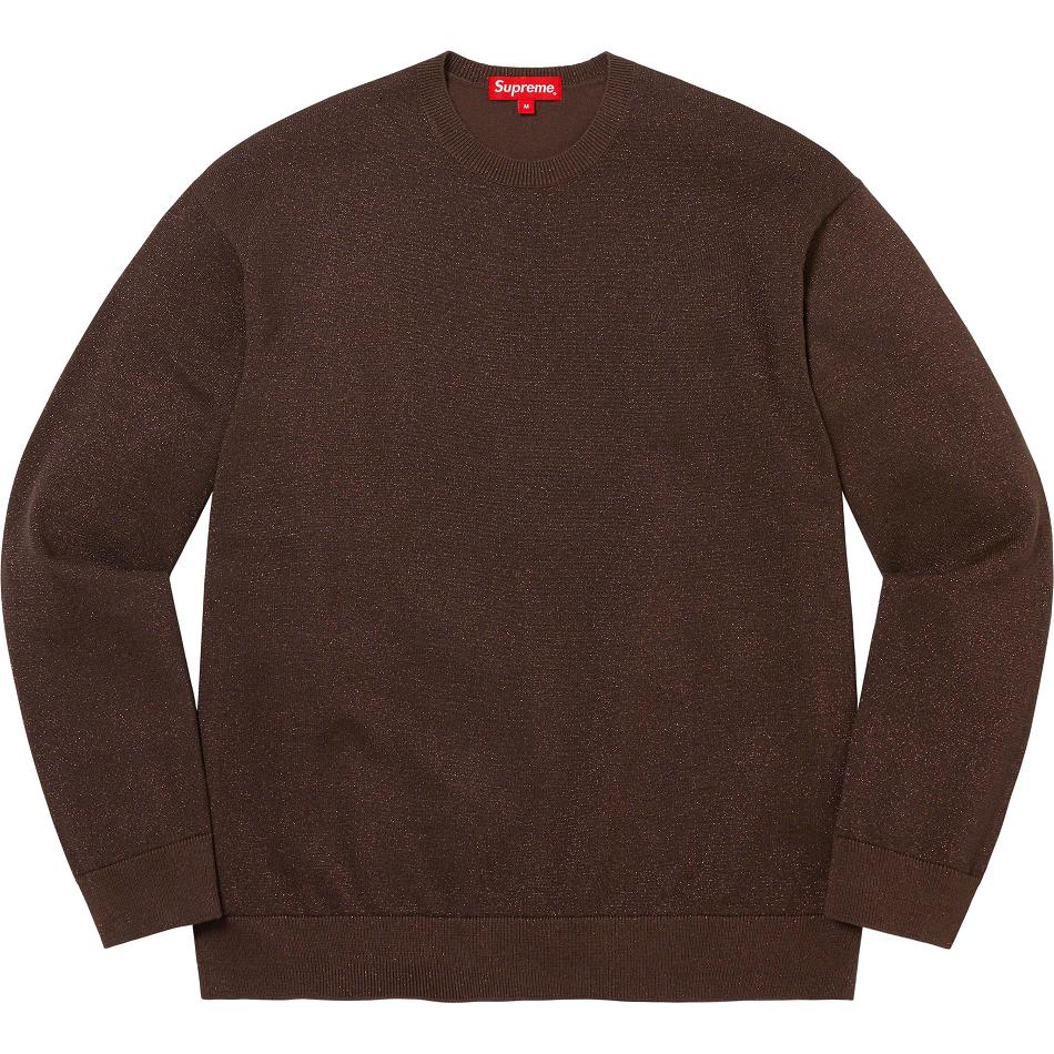 Svetry Supreme Metallic L/S Top Hnědé | CZ259DN