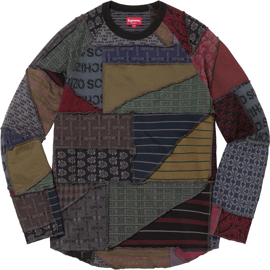 Svetry Supreme Patchwork Jacquard L/S Top Černé Viacfarebný | CZ266ZG