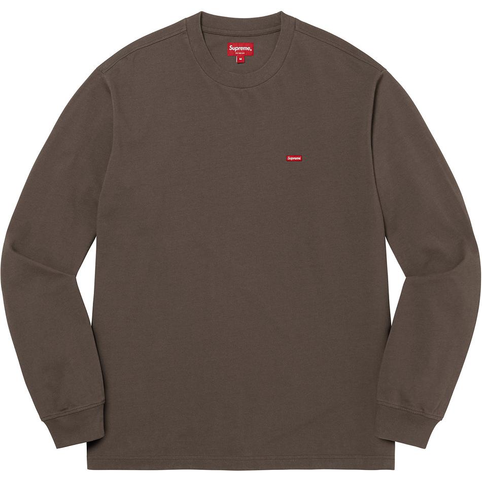 Svetry Supreme Small Box L/S Tee Hnědé | CZ250RW