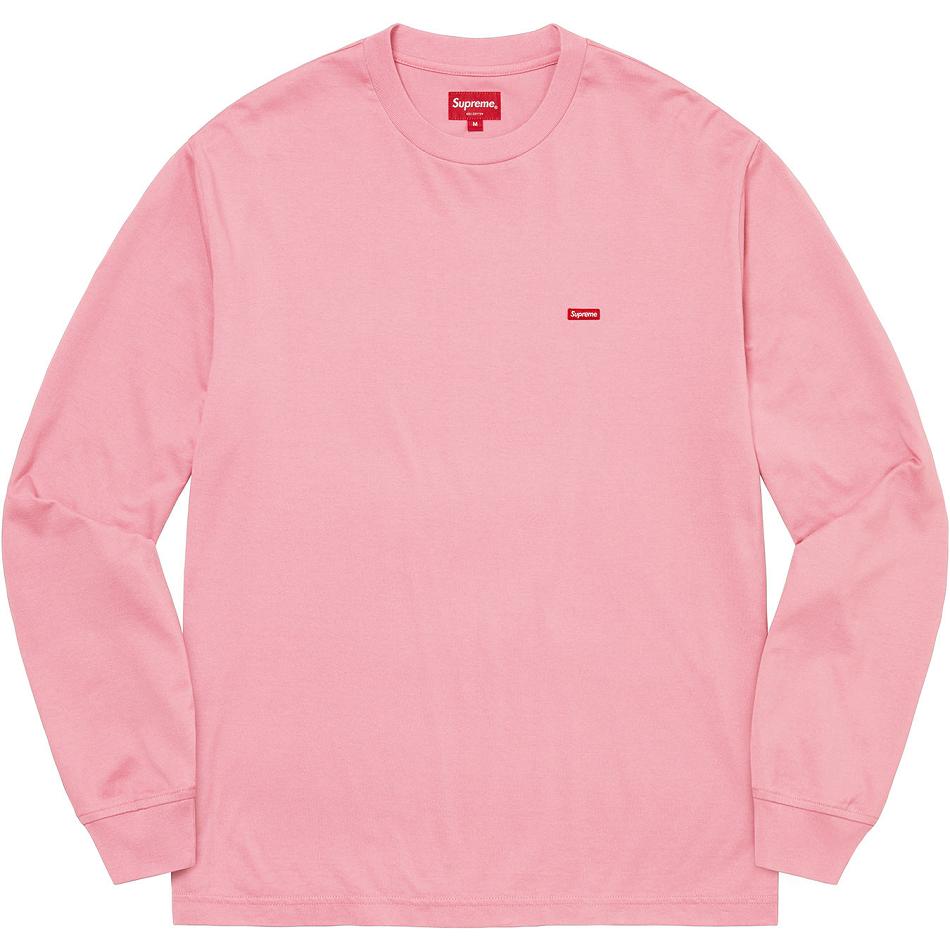 Svetry Supreme Small Box L/S Tee Růžové | CZ247QZ