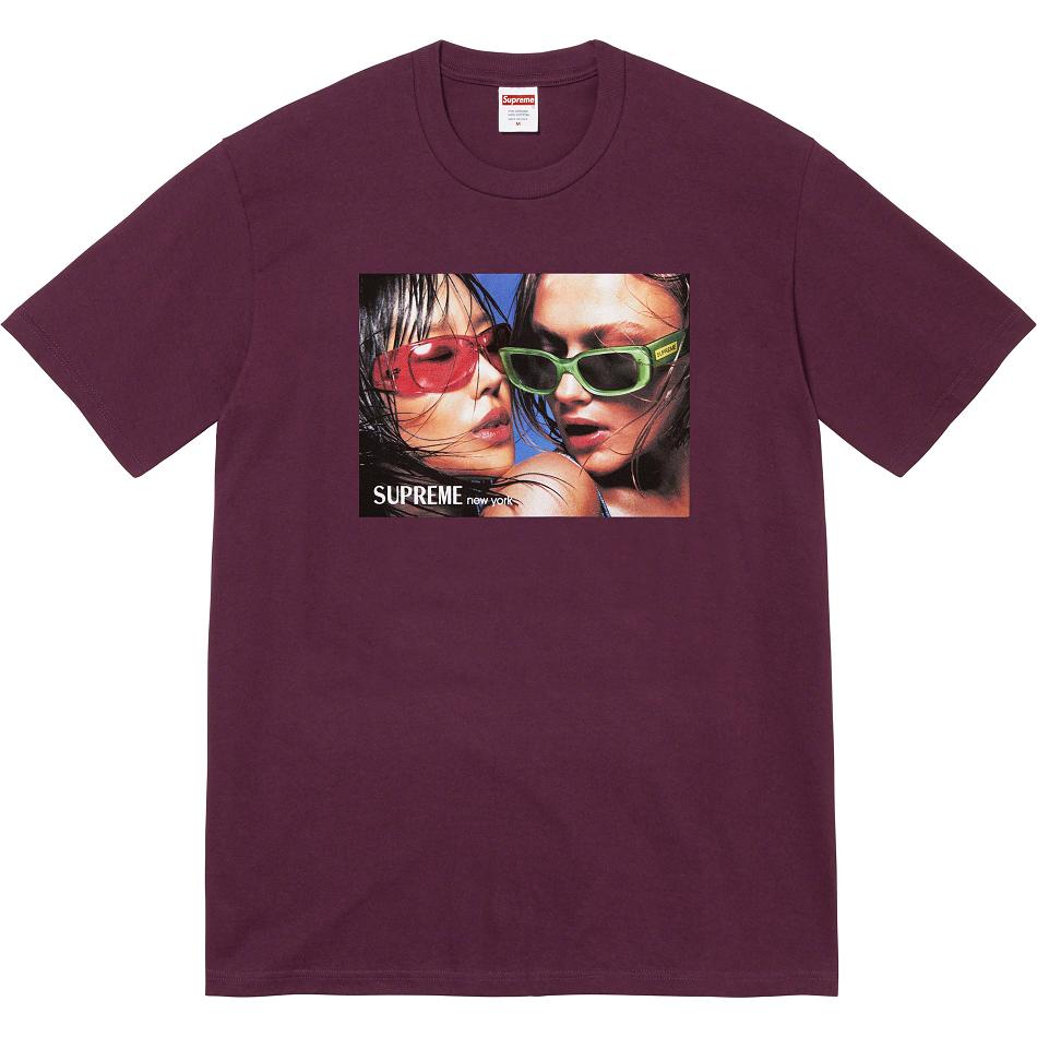 Tričko Supreme Eyewear Tee Vínové | CZ363DN