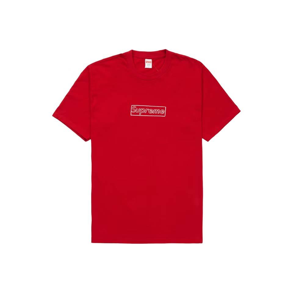 Tričko Supreme Kaws Chalk Červené | CZ392HK