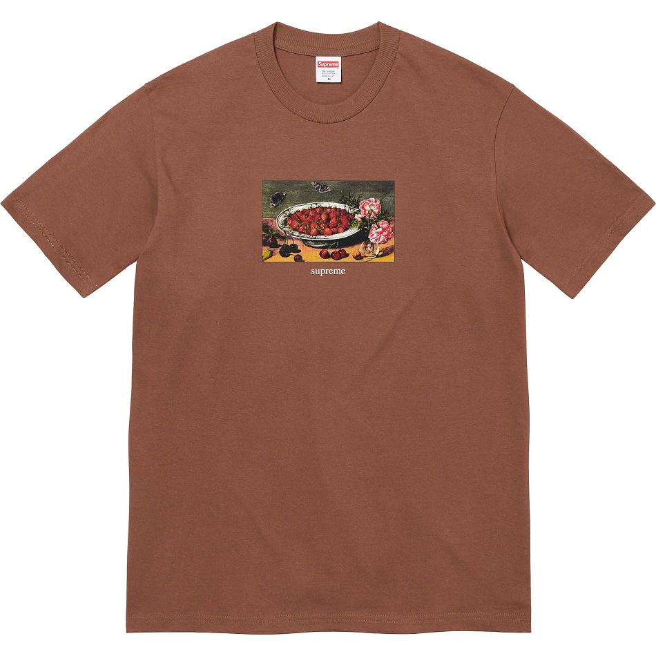 Tričko Supreme Strawberries Tee Hnědé | CZ340HK