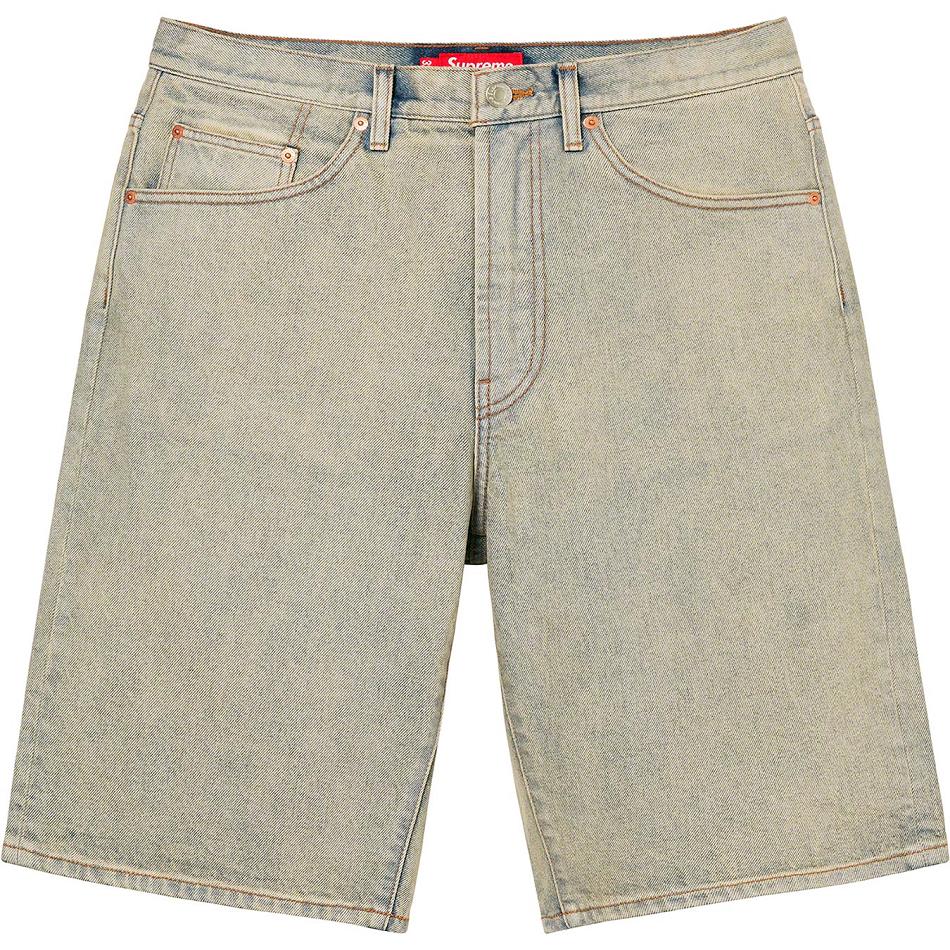 Šortky Supreme Baggy Denim Hnědožlutý | CZ234FM