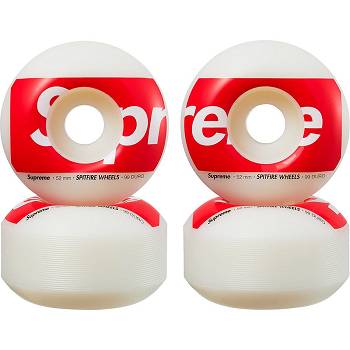 Doplňky Supreme Spitfire® Shop Wheels (Set of 4) Skateboard Bílé | CZ415DN