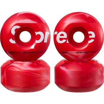 Doplňky Supreme Spitfire® Shop Wheels (Set of 4) Skateboard Červené | CZ417GL