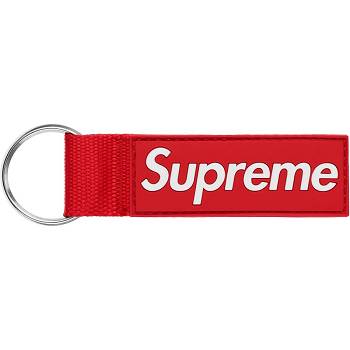 Doplňky Supreme Webbing Keychain Červené | CZ408YU