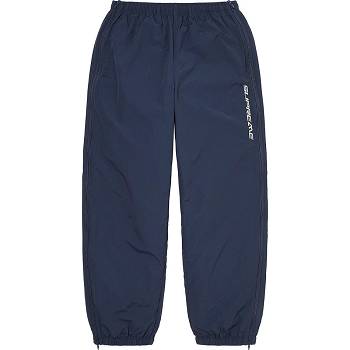 Kalhoty Supreme Full Zip Baggy Warm Up Pant Tmavě Blankyt | CZ161LH