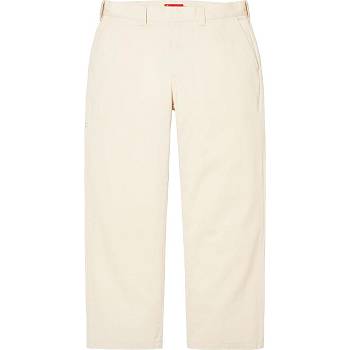 Kalhoty Supreme Pracovní Pant Bílé | CZ169QZ