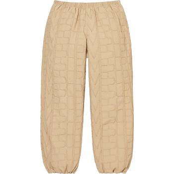 Kalhoty Supreme Repeat Stitch Track Pant Hnědé | CZ193NB