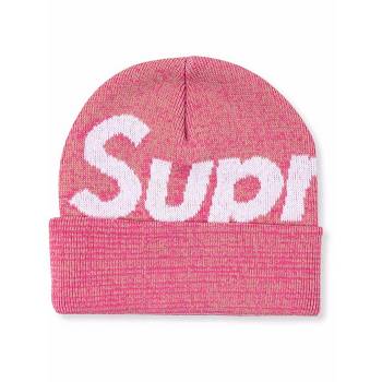 Klobouky Supreme Big Logo Beanie Růžové | CZ479NB