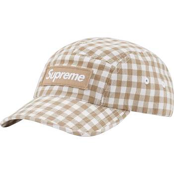 Klobouky Supreme Gingham Camp Cap Hnědé | CZ474ZG