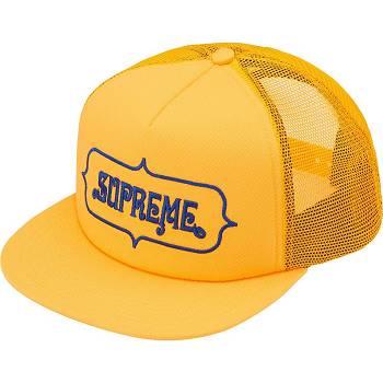 Klobouky Supreme Highest Mesh Back 5-Panel Žluté | CZ460YU