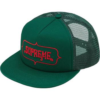 Klobouky Supreme Highest Mesh Back 5-Panel Zelene | CZ462IS