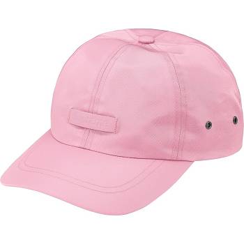 Klobouky Supreme Læder Patch 6-Panel Růžové | CZ468FM