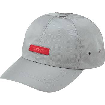 Klobouky Supreme Læder Patch 6-Panel Šedé | CZ472KI