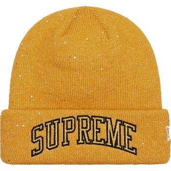 Klobouky Supreme New Era® Metallic Arc Beanie Zlaté | CZ444HK