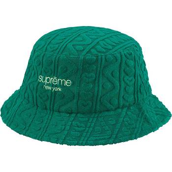 Klobouky Supreme Terry Pattern Crusher Zelene | CZ449XF