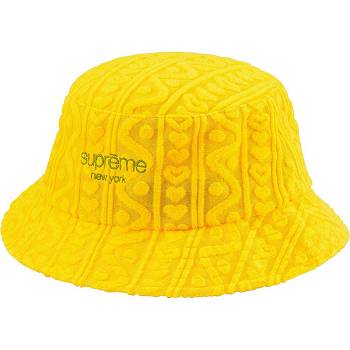 Klobouky Supreme Terry Pattern Crusher Žluté | CZ452BC