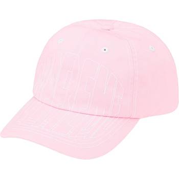 Klobouky Supreme Visor Stitch 6-Panel Růžové | CZ466SO