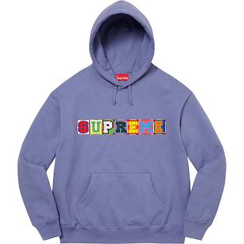 Mikiny Supreme Beaded S Kapucí Fialové | CZ317LH