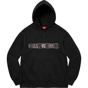 Mikiny Supreme Beaded S Kapucí Černé | CZ316KI