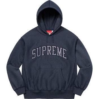Mikiny Supreme Glitter Arc S Kapucí Tmavě Blankyt | CZ296BC