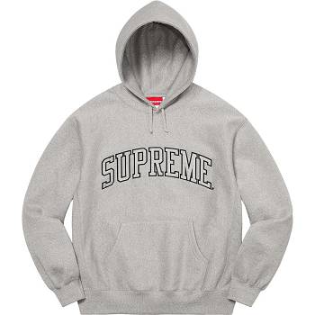 Mikiny Supreme Glitter Arc S Kapucí Šedé | CZ292ZG