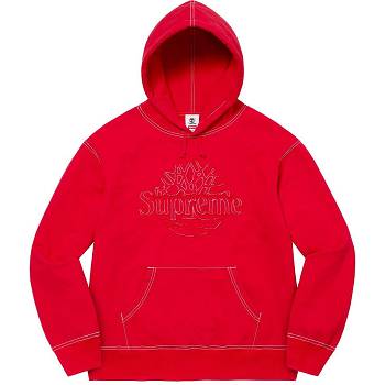 Mikiny Supreme Timberland® S Kapucí Červené | CZ291LH