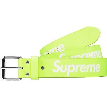 Pásky Supreme Repeat Læder Belt Zelene | CZ427NB