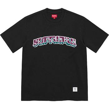 Svetry Supreme Block Arc S/S Top Černé | CZ261GL