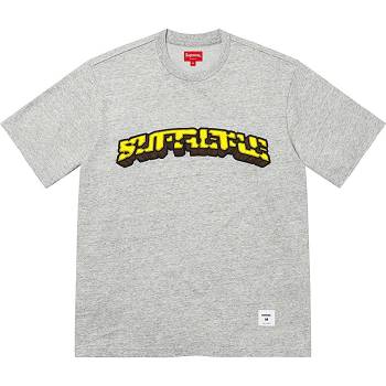 Svetry Supreme Block Arc S/S Top Šedé | CZ265LH