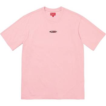 Svetry Supreme Oval Logo S/S Top Růžové | CZ256PQ