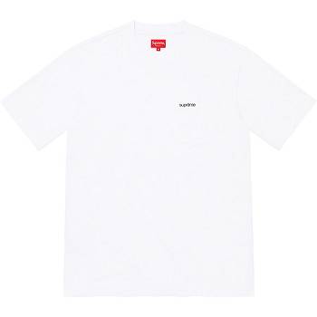 Svetry Supreme S/S Pocket Tee Bílé | CZ269VD