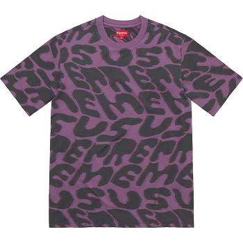 Svetry Supreme Stacked Intarsia S/S Top Fialové | CZ282PQ