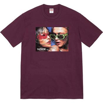 Tričko Supreme Eyewear Tee Vínové | CZ363DN