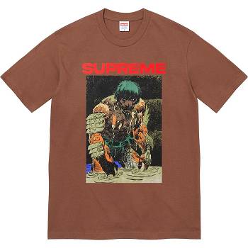Tričko Supreme Ronin Tee Hnědé | CZ351QZ