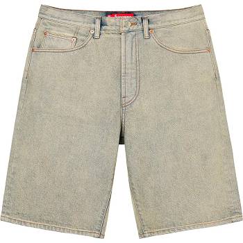 Šortky Supreme Baggy Denim Hnědožlutý | CZ234FM