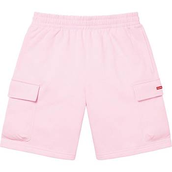 Šortky Supreme Small Box Baggy Cargo Sweat Růžové | CZ224RW